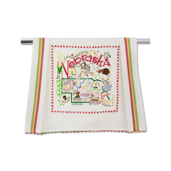 Catstudio State of Nebraska Dish Towel