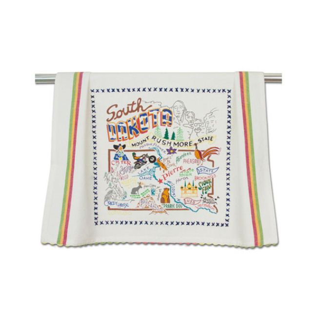 Catstudio State of South Dakota Dish Towel