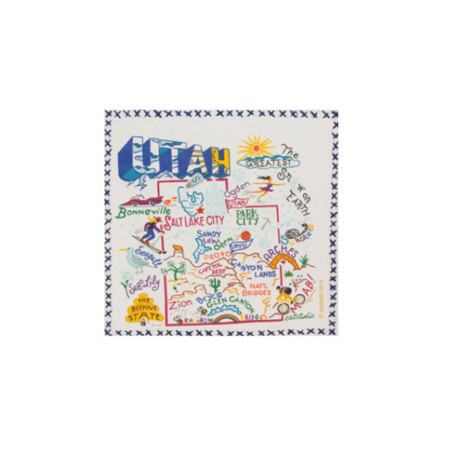 Catstudio State of Utah Dish Towel 1