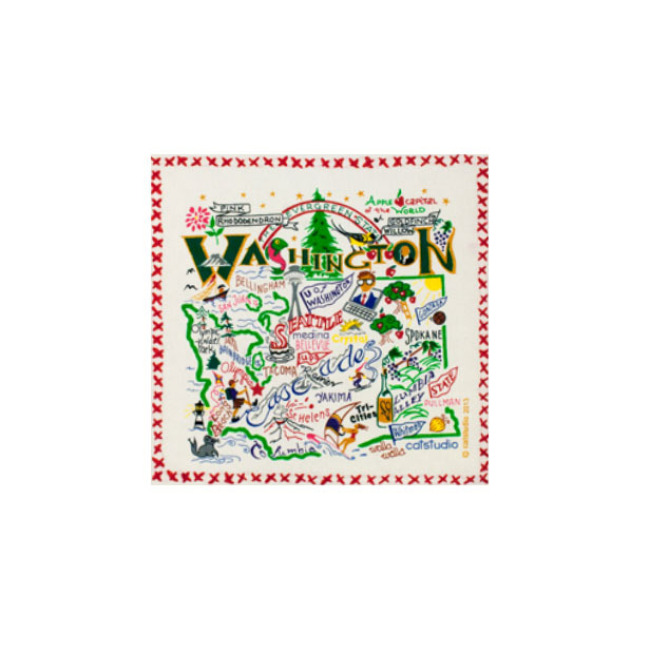 Catstudio State of Washington Dish Towel 1