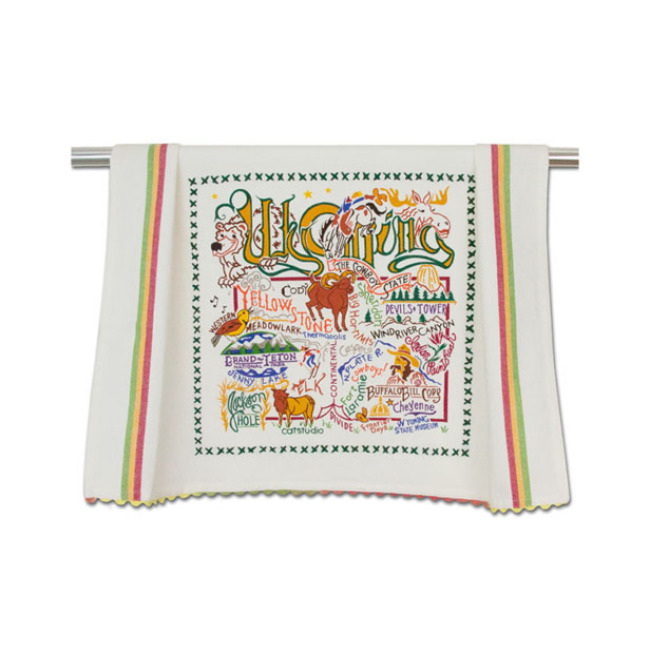 Catstudio State of Wyoming Dish Towel