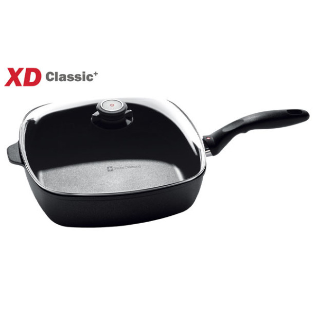 Swiss Diamond XD 5 Qt Square Sauté Pan with Lid