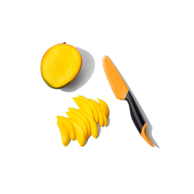 OXO Good Grips 10 Orange Plastic Mango Slicer with Scoop 11305600