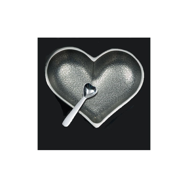 Inspired Generations Happy Silver Heart w/ Heart Spoon