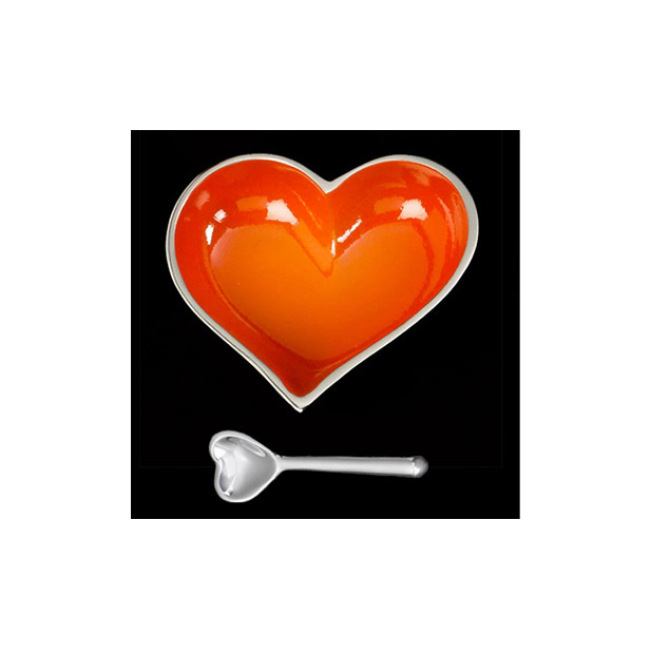 Inspired Generations Happy Orange Heart w/ Heart Spoon