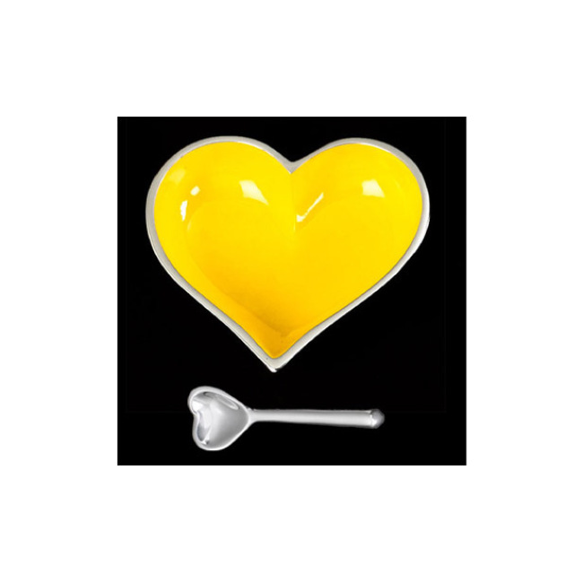 Inspired Generations Happy Yellow Heart w/ Heart Spoon