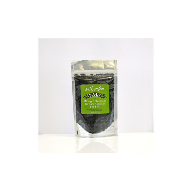 Product SALT Sisters Midnight Diamonds Ka'nani Black Hawaiian Sea Salt, Fine Grain
