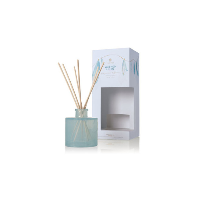 THYMES Washed Linen Petite Reed Diffuser 