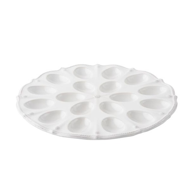 Product Juliska Berry & Thread Whitewash Deviled Egg Platter