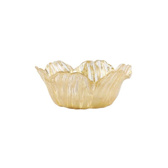Product Vietri Rufolo Glass Gold Flower Small Bowl