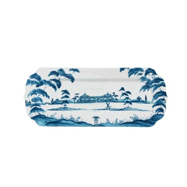 Juliska Country Estate Delft Blue Hostess Tray “Garden Party”	