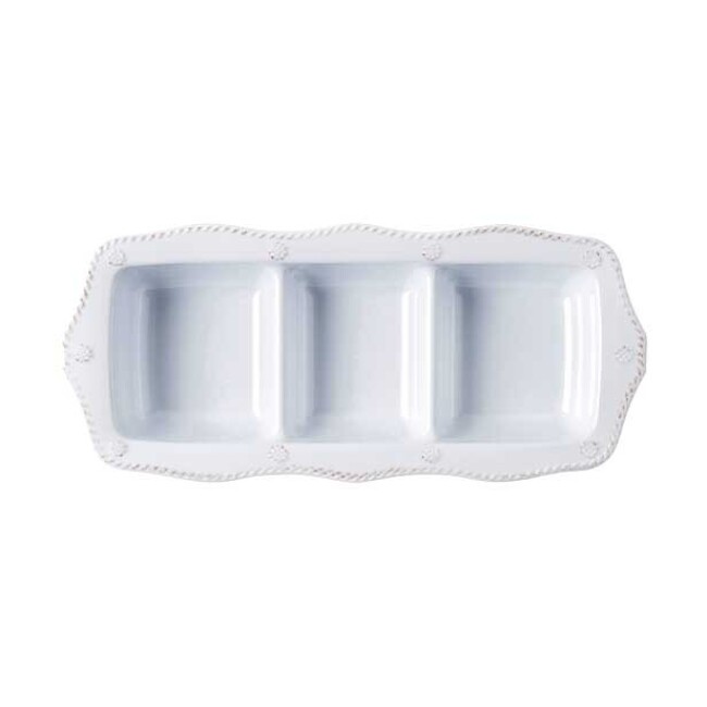 Product Juliska Berry & Thread Melamine Triple Section Server | Whitewash