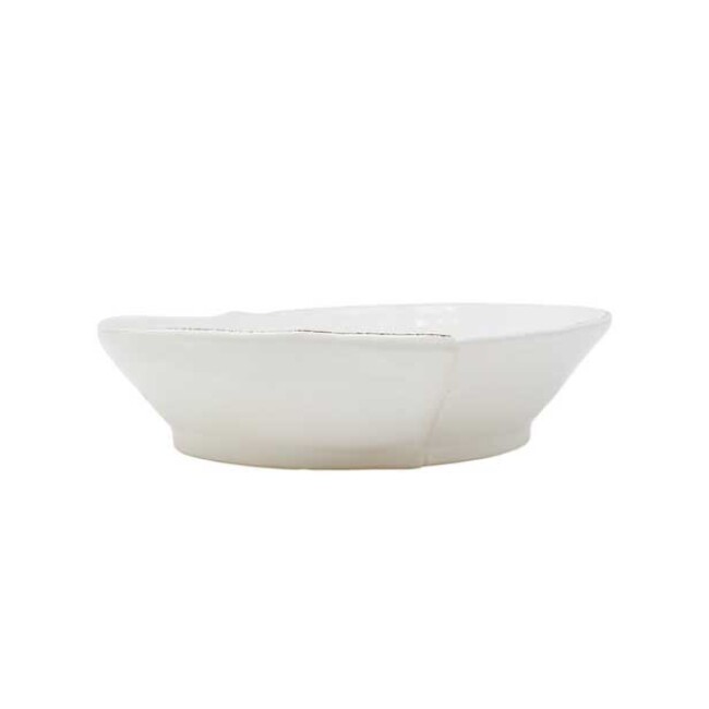Vietri Lastra White Shallow Serving/Baking Bowl