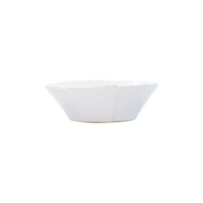 Product Vietri Lastra White Small Oval Bowl