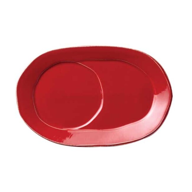 Vietri Lastra Oval Tray - Red
