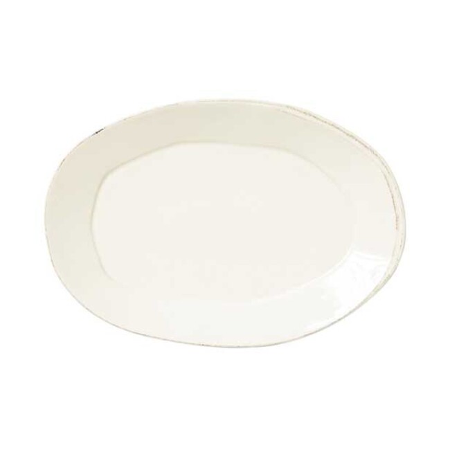 Vietri Lastra Large Oval Platter - Linen