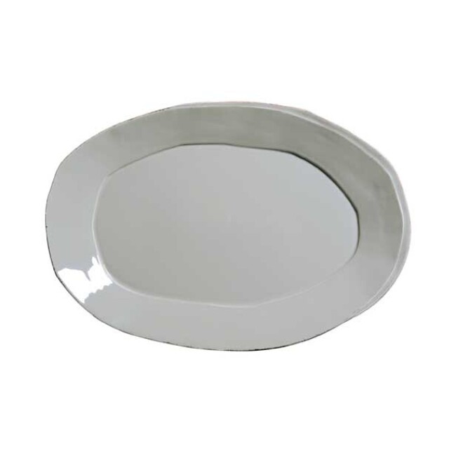 Vietri Lastra Large Oval Platter - Gray