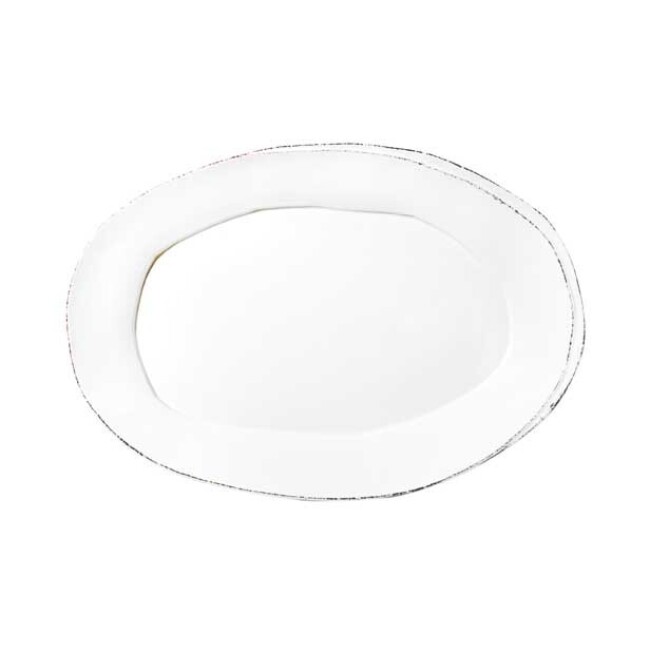 Product Vietri Lastra Large Oval Platter - White