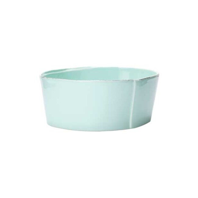 Vietri Lastra Medium Serving Bowl - Aqua