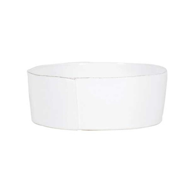Vietri Lastra Large Serving Bowl - White