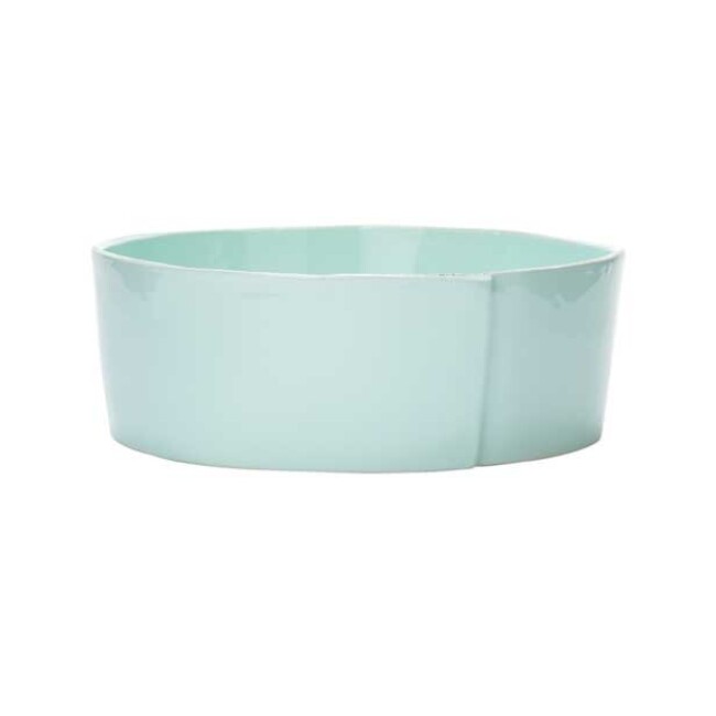 Vietri Lastra Large Serving Bowl - Aqua