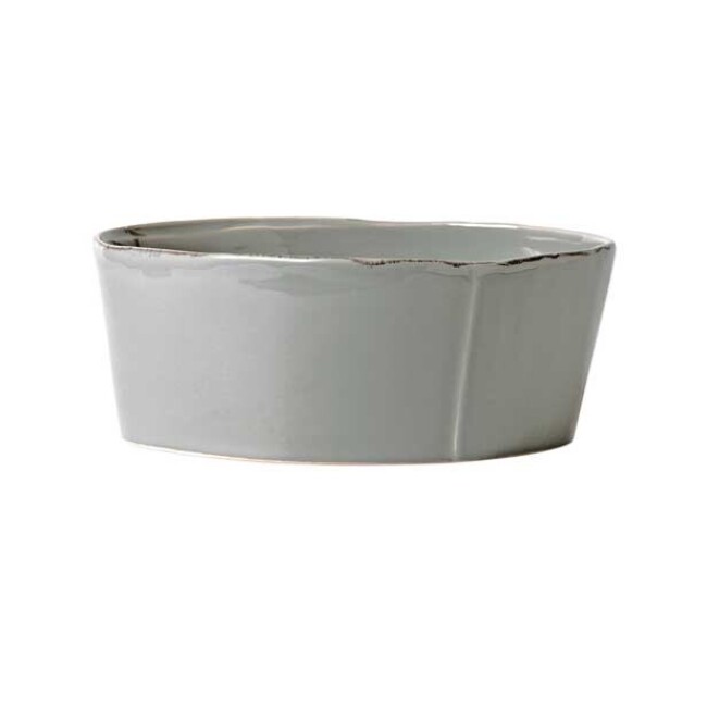 Vietri Lastra Large Serving Bowl - Gray
