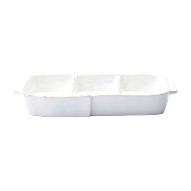 Product Vietri Lastra White Three Part Server