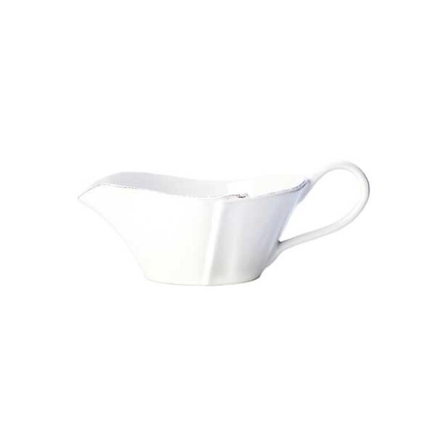Vietri Lastra White Sauce Server