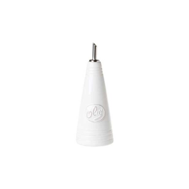 Vietri Lastra White Olive Oil Bottle