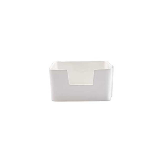 Vietri Lastra White Dinner Napkin Holder