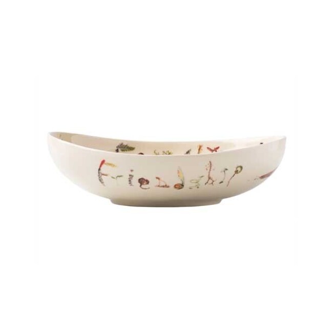 Juliska Forest Walk Oval 9-Inch 'Friendship and Family' Bowl
