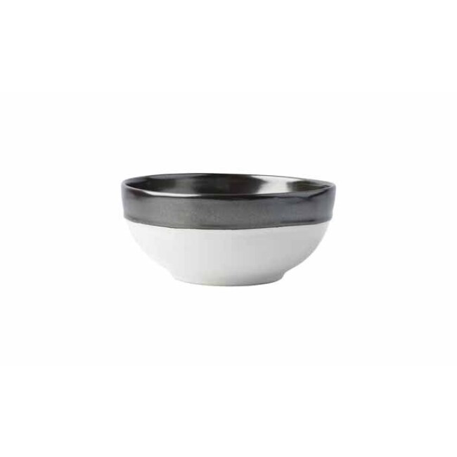 Juliska Emerson White/Pewter Cereal/Ice Cream Bowl