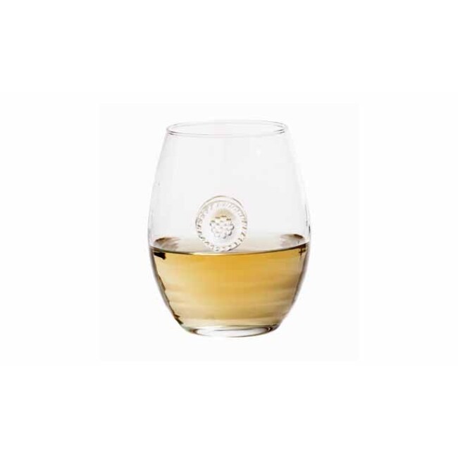 Juliska Berry & Thread Stemless White Wine Glass 1