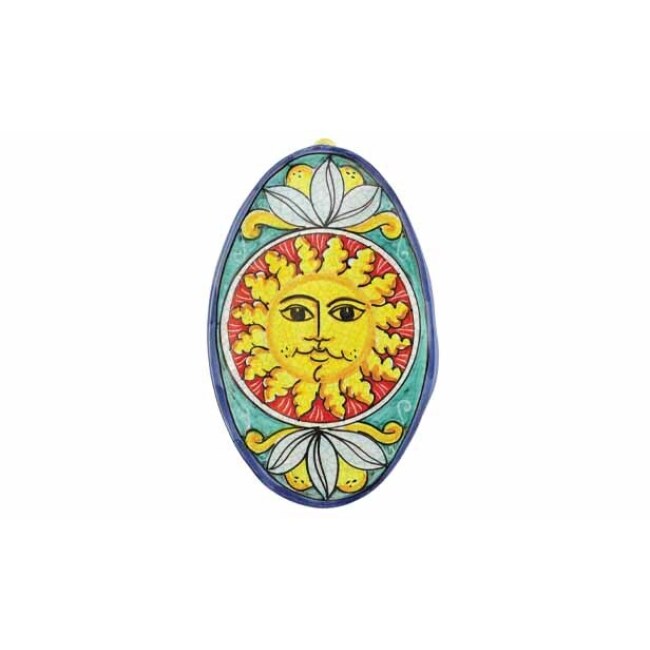 Vietri First Stones Sun Oval Wall Plaque