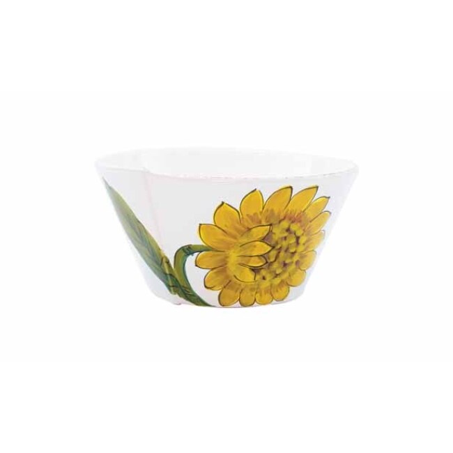 Vietri Lastra Sunflower Medium Stacking Serving Bowl