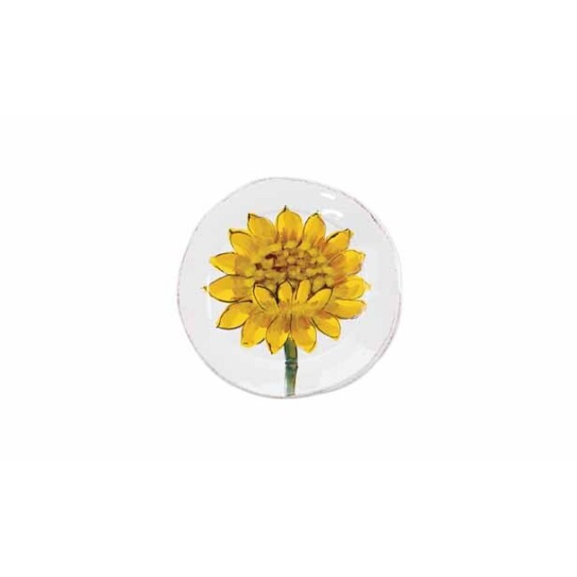 Vietri Lastra Sunflower Canapé Plate