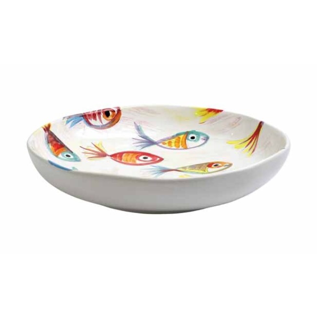 Product Vietri Pesci Colorati 13.5-Inch Shallow Serving Bowl