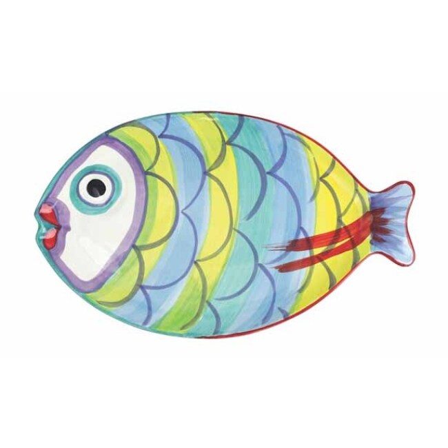 Vietri Pesci Colorati Figural Fish Platter