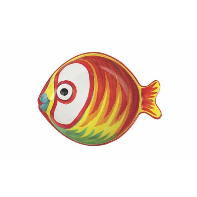Vietri Pesci Colorati Figural Fish 13-Inch Medium Serving Bowl