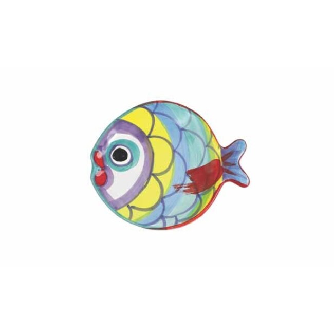 Vietri Pesci Colorati Figural Fish Canapé Plate