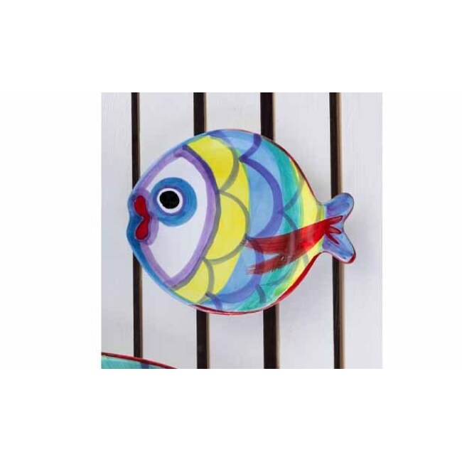 Vietri Pesci Colorati Figural Fish Canapé Plate 1