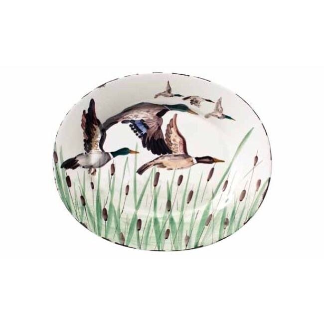 Product Vietri Wildlife Mallard Large Oval Platter