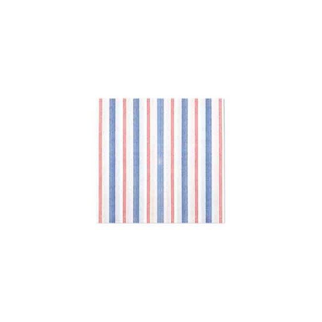 Vietri Papersoft Napkins Americana Stripe Cocktail Napkins