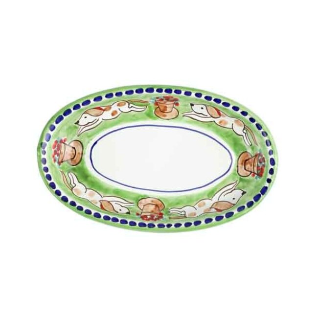 Vietri Campagna Small Oval Tray - Cane