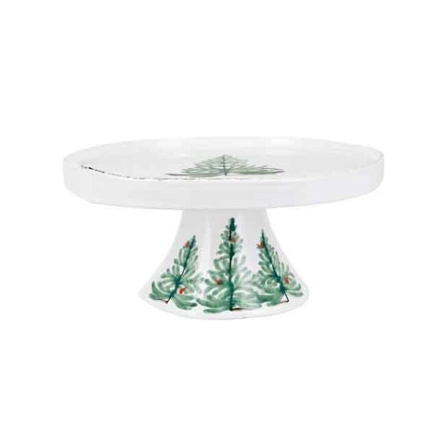 Vietri Lastra Holiday Large Cake Stand