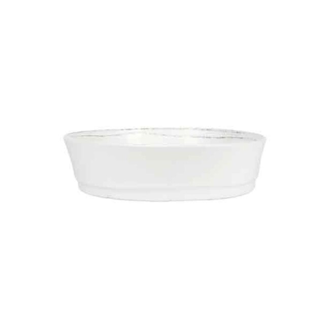 Vietri Lastra White Pie Dish