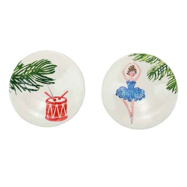 Vietri Nutcrackers Assorted Canapé Plates - Set of 4 2