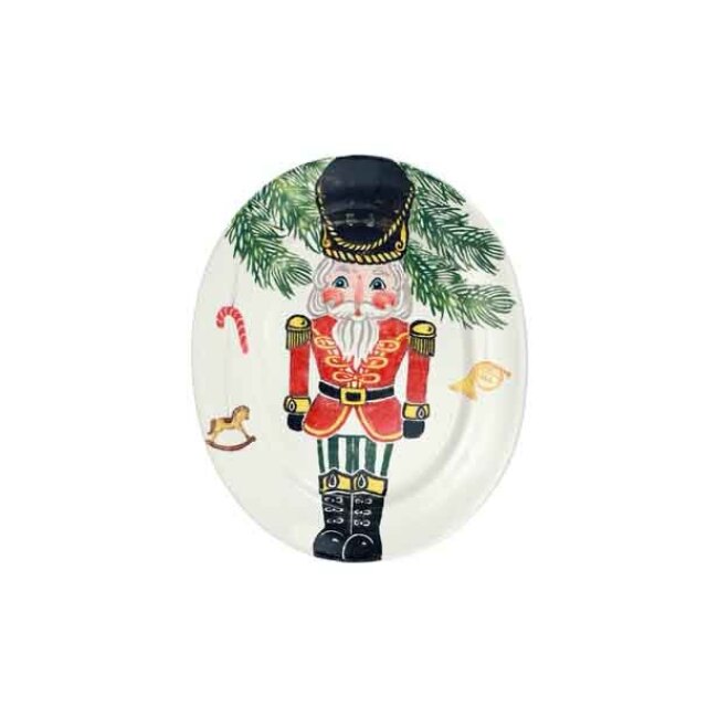 Vietri Nutcrackers Large Oval Platter