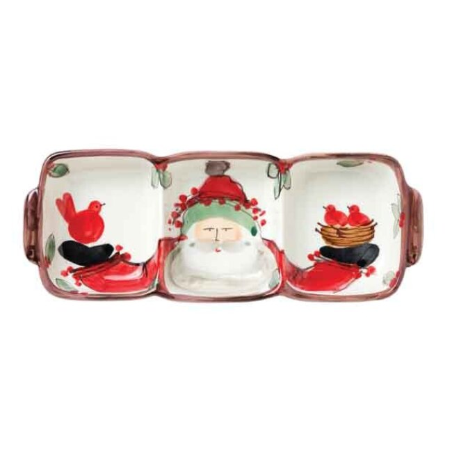 Product Vietri Old St. Nick Three Part Server