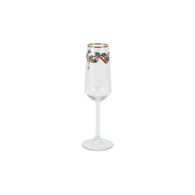 Product Vietri Holly Champagne Flute